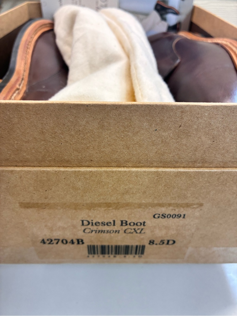 Grant Stone Diesel Men’s Brown Leather Crimson CXL Boots